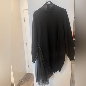Black Sweater dress with unique design